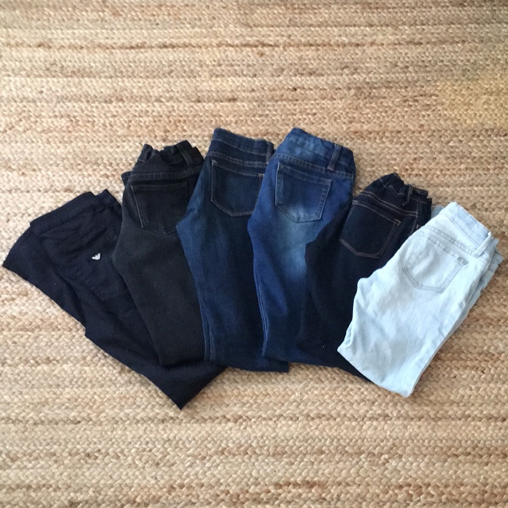 Lot of 6 pairs of girls skinny jeans -